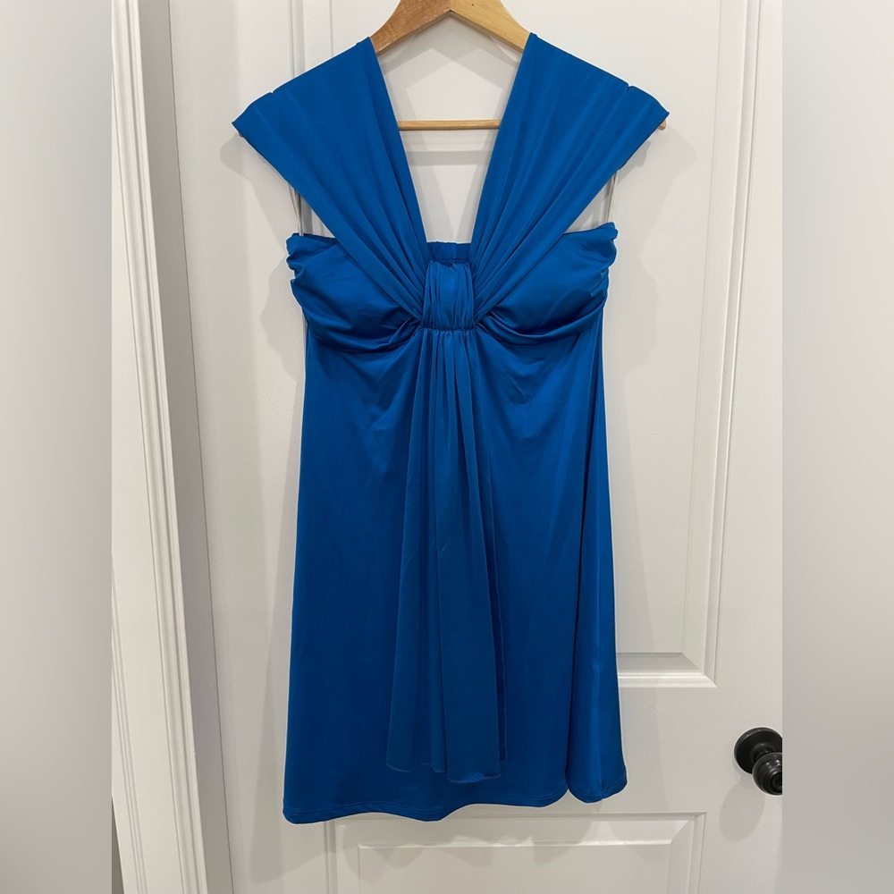 Sakura Vibrant Blue Mini Dress